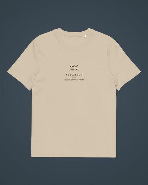 Aquarius — The Signs Tee in Desert Dust